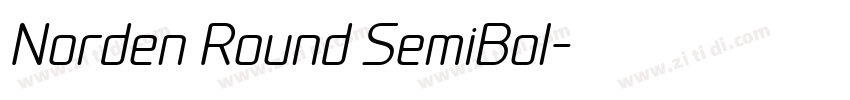 Norden Round SemiBol字体转换 Norden Round SemiBol字体转换